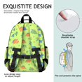 thumbnail image 5 of Green Dinosaurs Cacti Hearts Cute School Backpack Bag for School with Padded Back and Adjustable Shoulder Straps 15.25"x11.5"x5.25", 5 of 5