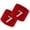 7, variant on COUVER Embroidered White Number 7 Red Terry Cotton Athletic Wristbands 1 Pair (Mens)