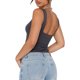 thumbnail image 4 of Camisola sin mangas para mujer Sexy Low Cut Skinny Camisa sin mangas Basic Slim Tee Streetwear, 4 of 5