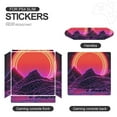 thumbnail image 4 of Decal Skin for PS4 Slim / PS4 Pro / PS4, Whole Body Vinyl Sticker Cover for Playstation 4 Console and Controller (Cyber Neon Mountains-1), 4 of 5