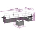 thumbnail image 2 of vidaXL Garden Sofa Set Brown, 2 of 9