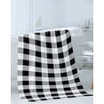 thumbnail image 3 of Vintage Farmhouse Bath Towels for Bathroom Set,Luxury Microfiber Towels Gifts for Women,Quick Dry Beach Kitchen Hand Hair Face Towel and Dish Washcloth,Black and White Checkered Yoga Towels+Set, 3 of 7