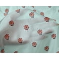 thumbnail image 4 of oneOone Silk Tabby Fabric Floral Block Printed Craft Fabric BTY 42 Inch Wide, 4 of 4