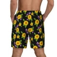 thumbnail image 4 of Balery Daisies Flowers Mens Swim Trunks Swim Shorts for Men Quick Dry Inseam Beach Shorts with Compression Liner Pocket-3X-Large, 4 of 9