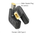 thumbnail image 2 of USB-C 3.1 Type C Female to Rectangle Male USB PD Emulator Trigger Angled DC Power Adapter Converter For Lenovo Thinkpad Laptop T1, 2 of 6