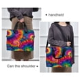 thumbnail image 6 of 16" Laptop Briefcase for Work Travel Laptop Shoulder Bag Carrying Handbag Laptop Case Colorful Tie-dye with Swirling, 6 of 8