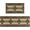 Antique, variant on Southwestern Country Tribe Kitchen Rugs and Mats Set of 2,Rio Grande Antique Kitchen Decor Rubber Backing Non-Slip Absorbent Kitchen Mats for Sink,Waterproof Runner Rug for Laundry Room
