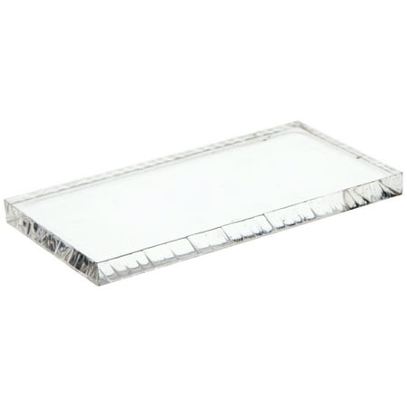 Plymor Brand Clear Acrylic Rectangular Polished Edge Display Base