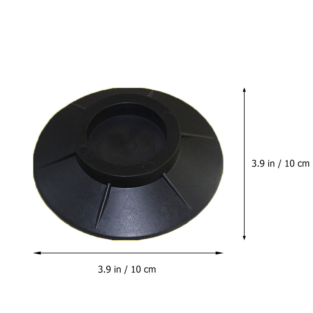FOLOYORI 10Pcs Black Anti Walk Washer Pads with Car Tire Structure Design for Washer Stability