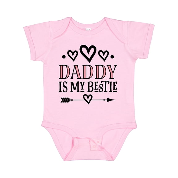Inktastic Daddy is My Bestie Girls Cute Girls Baby Bodysuit