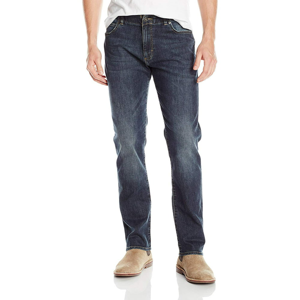 Lee - Lee Mens 33X32 Straight Fit Tapered-Leg Stretch Jeans - Walmart ...