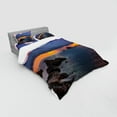 thumbnail image 2 of Ambesonne Beach Bedding Set 4 Pcs, Tropic Seashore Sunset, Queen, Multicolor, 2 of 2