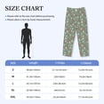thumbnail image 4 of Lsque Retro Hippie Groovy Mushroom Print Men's Pajama Pants, Lounge Pant - Comfortable Home Wear,Elastic Waistband, Stylish Design-Large, 4 of 9