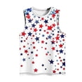 thumbnail image 5 of Lopecy-Sta Womens Tank Tops Crew Neck Star Print Sleeveless Shirts Patriotic Casual Tops, 5 of 6