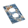 thumbnail image 3 of ZICANCN Outlet Covers Wall Plate, Tropical Elegant Flowers Blue Light Switch Cover Decorative, Duplex Toggle Combo 1-Gang, 3 of 9
