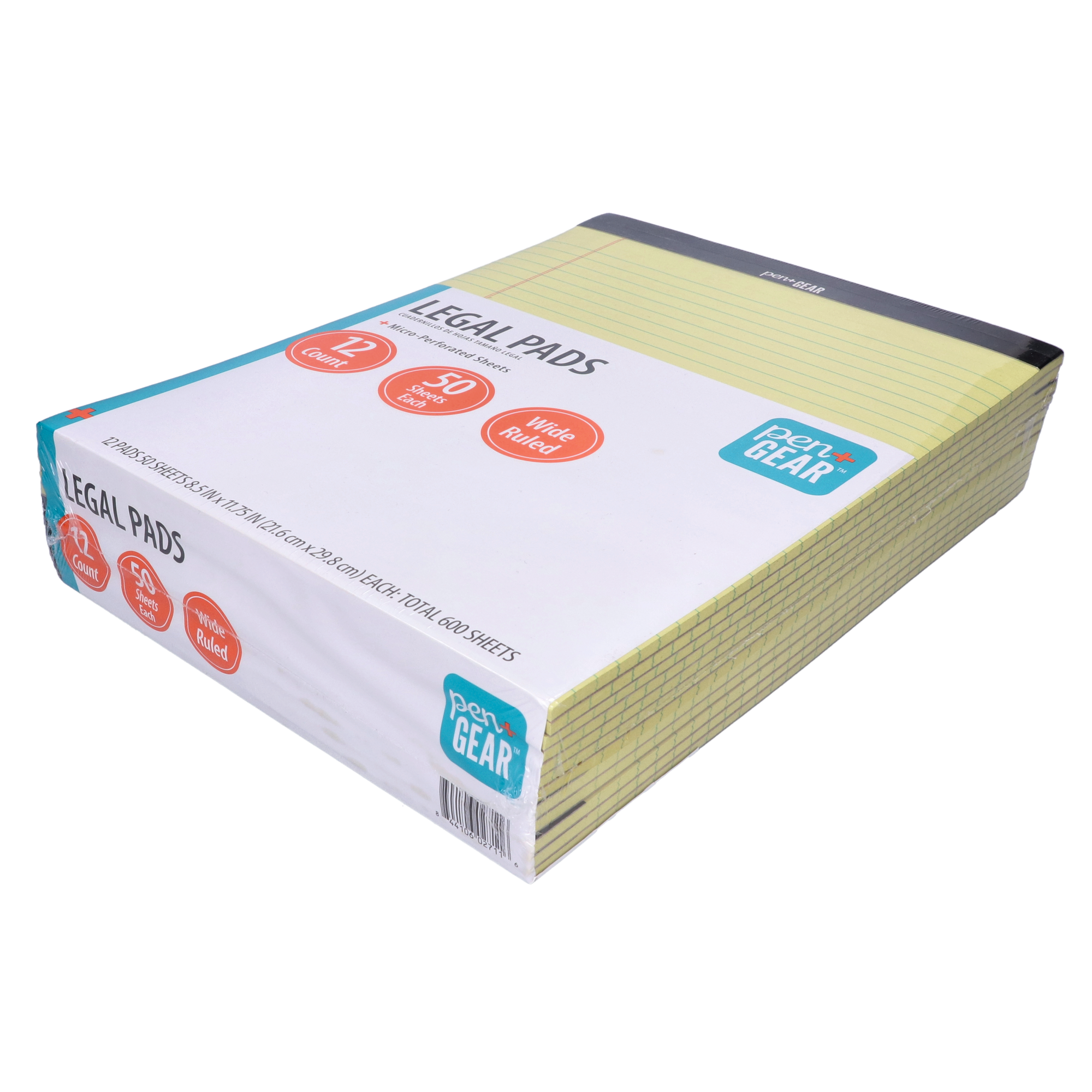 Pen+Gear Legal Pads 8.5x11 Canary, 50 Sheets, 12-Pack photo 8