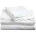 thumbnail image 1 of 400 Thread Count Egyptian Cotton Queen Sheet Set Stripe  White, 1 of 2