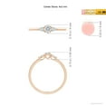 thumbnail image 4 of ANGARA Natural 0.12 Ct. Diamond Classic Ring in 14K Rose Gold for Women (Ring Size: 12), 4 of 9