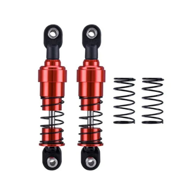 Xingzhi 2pack/lot Aluminium Big Bore Shocks Oil Damper For 1/10 RC Crawler LCG Cheater Rigs SCX10 TRX4 Front Rear Shock Red 5