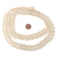 thumbnail image 2 of The Bead Chest Jumbo Rondelle Recycled Glass Beads: Extra Large African Disk Home Decor Beads for DIY Jewelry, Coffee Table, and Interior Design (Clear), 2 of 3
