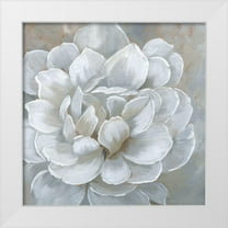 Nan 26x26 White Modern Wood Framed Museum Art Print Titled - Bombshell Bloom I