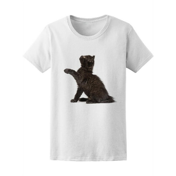Cute Black Small Kitten Tee Women's -Image by Shutterstock