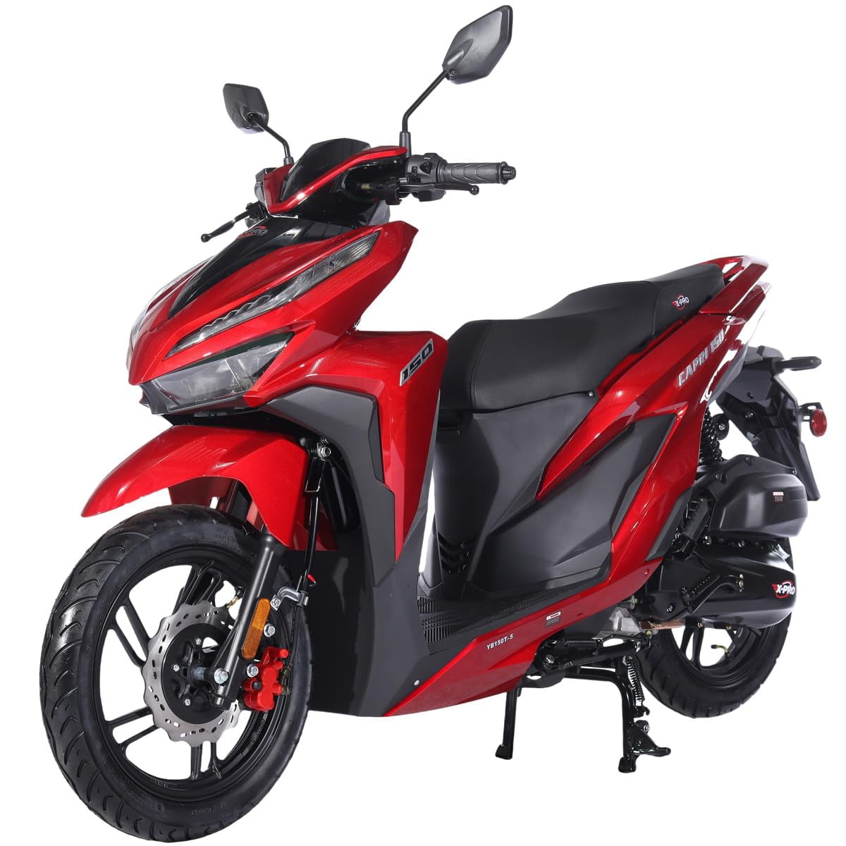X-Pro 150cc Gas Powered Moped Scooter for Adults, Electric Start