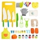 thumbnail image 1 of Juego de cuchillos para niños Melican Montessori Kitchen, sin BPA, 38 piezas, 1 of 6