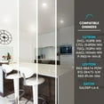 thumbnail image 5 of Luxrite 4 inch Ultra Thin Square LED Recessed Light with J-Box, 12W, 5 Color Selectable 2700K-5000K, 950 Lumens, Dimmable, IC Rated 6-Pack, 5 of 8