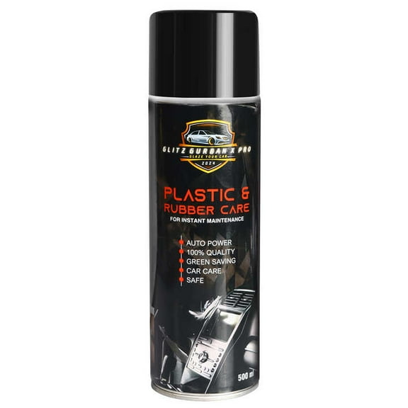 Professional Plastic & Rubber Care Spray Restores Shine Protects Automotive Trim Tires, and Interior Surfaces with Long-Lasting