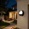 thumbnail image 1 of Luz solar para paredes exterior, iluminación impermeable LED para escaleras, lámpara decorativa Patio, jardín, jardín, pasillo, accesorio de acento, acento en el jardín, 1 of 7