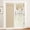 beige, variant on SIMDOO 1 Pc Sheer Linen Door Curtain No Drill Hook and Loop Easy Mount Detachable Non Transparent for Rental Home Bedroom 28x68in