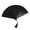 Black1, variant on Elegant Paper Fans Set Handheld Folding Fan for Outdoor Park Party Style Zen Theme Decorative Accessories Paper Pom Poms and Sprinkle Decorations Craft Pompoms Small