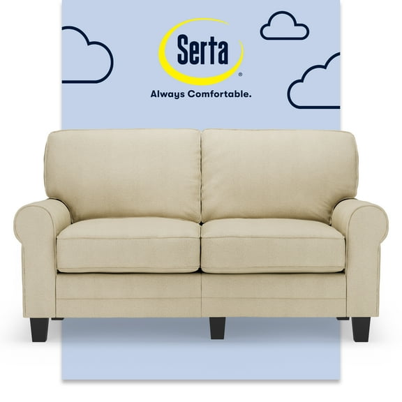 Serta RTA Copenhagen Collection 61" Loveseat, Beige