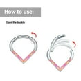 thumbnail image 3 of SIEYIO Titaniums Steel Pierced Nose Ring Elegant Teardrop Septum Rings Unisex Accessory, 3 of 14