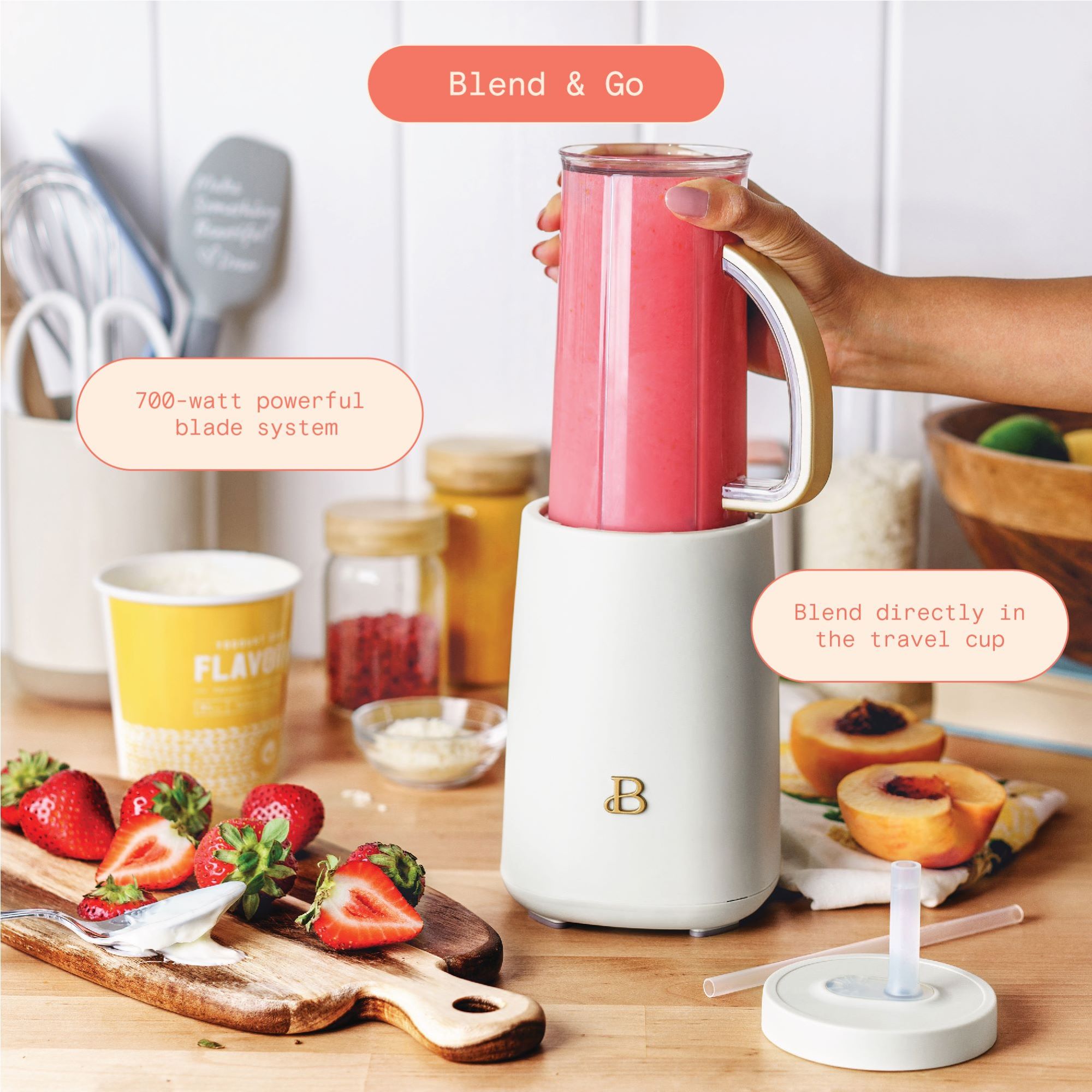 Beautiful Personal Blender Set by Drew Barrymore, 12-Piece photo 4