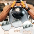 thumbnail image 3 of Uxcell Anti-Slip Workout Grip Pads, Lifting Grips Pads Weight Gloves for Men Women,4 Pack & Cowhide & White - Fitting for (Weightlifting/Deadlift/Pull-Up/Gym Training/Yoga), 3 of 6