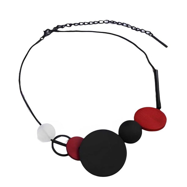 Minnieouse Collar decorativo con gargantilla colgante, collares de resina de aleación, accesorio de joyería delicada de moda para el trabajo diario Ropa, zapatos y accesorios Miscelánea Negro Minnieouse AP014888-02