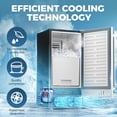 thumbnail image 2 of Coolski Commercial Under Counter Ice Maker, 80 lbs/24h Built-in Cube Ice Machine, 2 of 9