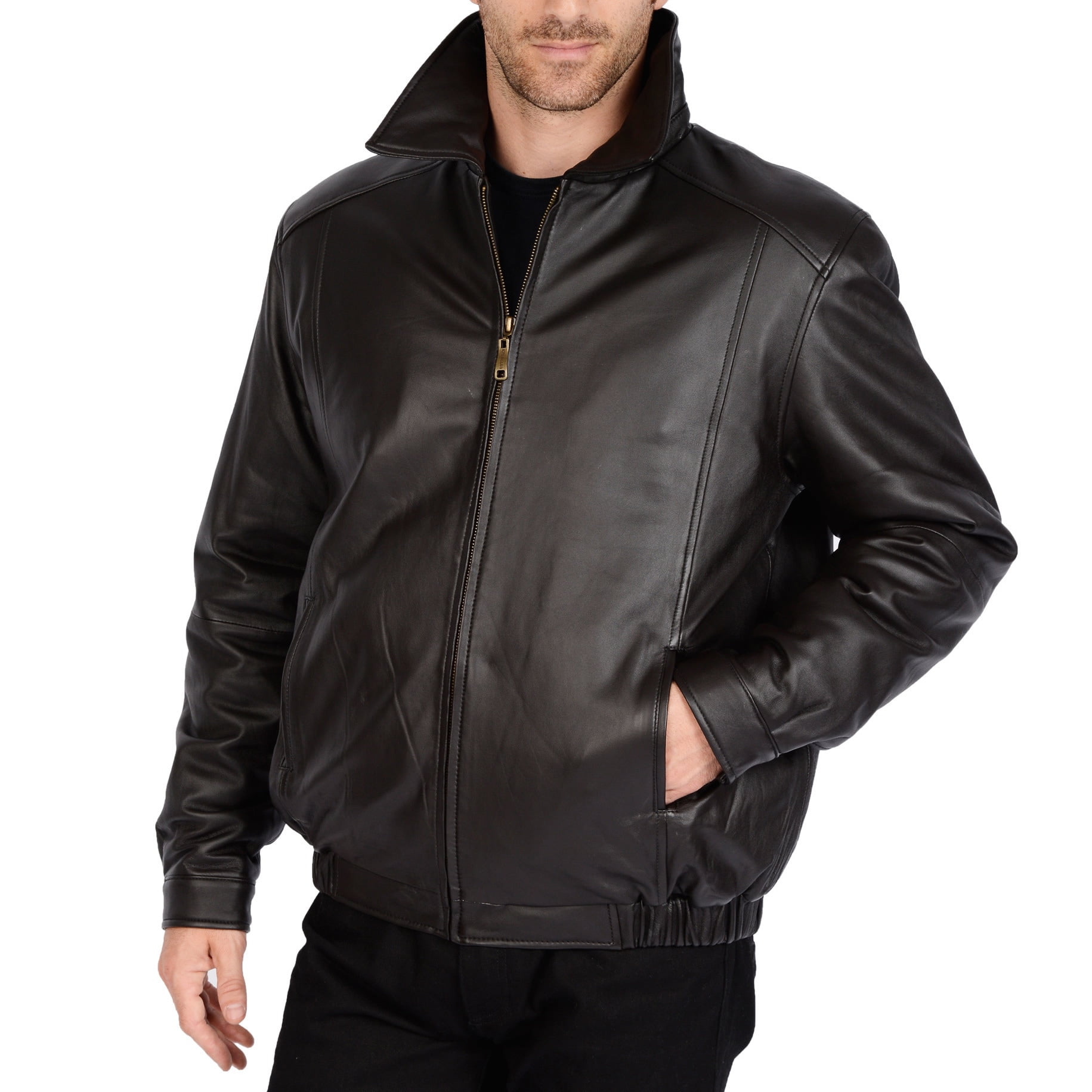 Lamb Bomber Jacket - men's Leather Outerwear at - Walmart.com
