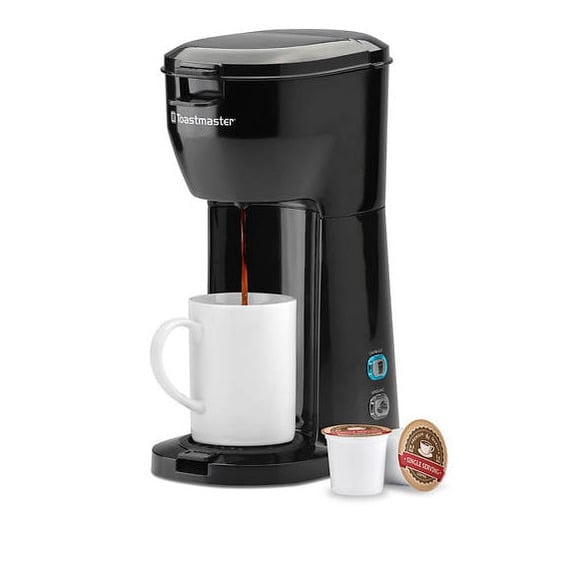 Toastmaster Single-Serve Dual-Brew Coffee Maker Black -