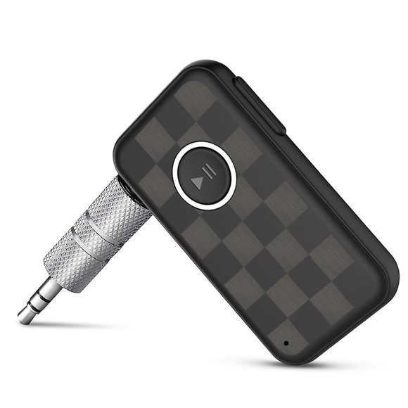Bluetooth 5 Receiver For Car Stereo Dock Or Hi-fi - With Hands-free Calling, A2dp, Avrcp And Multi-pair To Pair Two Devices. 3.5mm Aux Adapter For Car