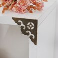 thumbnail image 1 of Home Box Corner Protector Vintage Bronze Tone Guard Cover Book Desk Jewelry Box Corner Decor 4pcs, 1 of 7