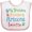 White and Pink, variant on Inktastic Arizona Grandma Grandpa Love Me Boys or Girls Baby Bib