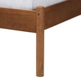 thumbnail image 5 of Baxton Studio Modern Grey Woven Fabric and Walnut Brown Wood Queen Size Platform Bed, 5 of 6