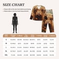 thumbnail image 4 of Lsque Cute Floral Cow Pattern Long Sleeve Pajama Set for Women - Soft 2-Piece Sleepwear and Loungewear Set with Pockets, Comfy Nightwear-X-Large, 4 of 7