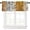 Style-12, variant on Wildlife Leopard Print Kitchen Curtain Valance, Modern Wild Animal Snake Skin Animal Skin Python Pattern Window Valance, for Bedroom Living Room Cafe Bathroom 1 Panels W54xL18in