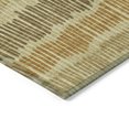 thumbnail image 5 of 3' X 5' Gold Brown And Gray Striped Washable Indoor Outdoor Area Rug, 5 of 5