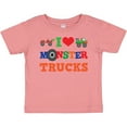 thumbnail image 3 of Inktastic I Love Monster Trucks Boys or Girls Baby T-Shirt, 3 of 5