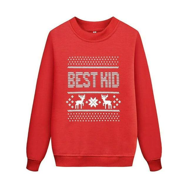 Pyjamas de Noël Assortis pour Enfants Imprimé Pyjamas pour Garçons Coton Bio Pyjamas de Noël pour Enfants